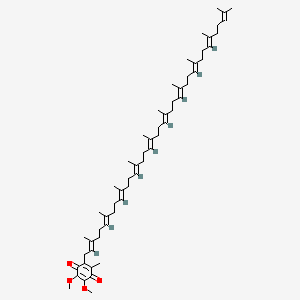 Chemical structure of coenzyme Q10